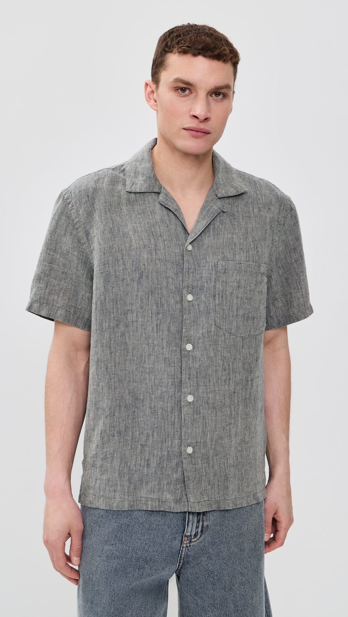 Linen Playa Shirt Bone