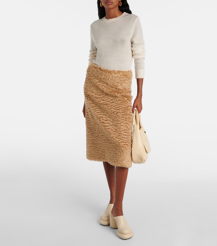 Mohair and cotton skirt