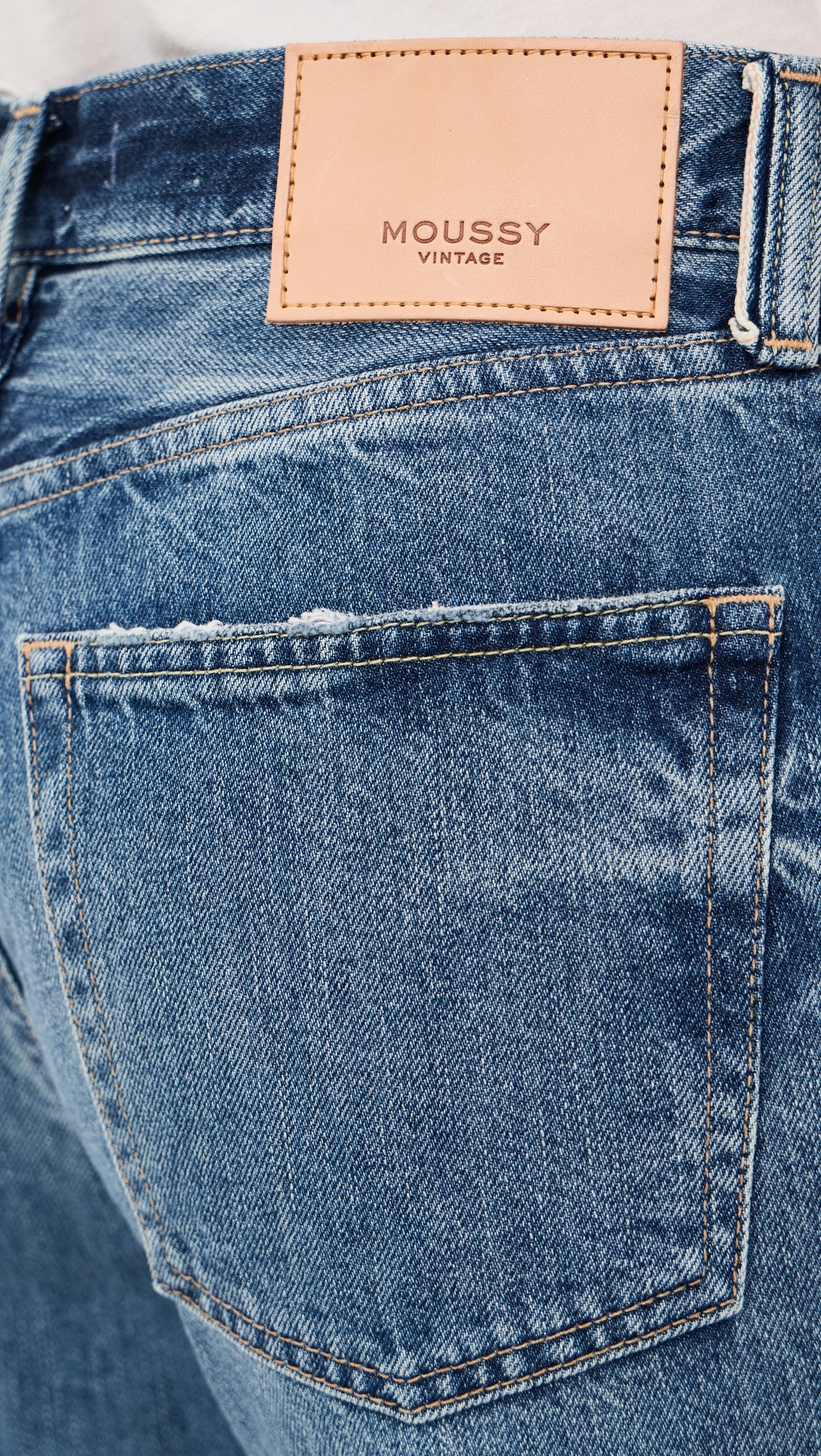 Panel Wide Jeans Blue