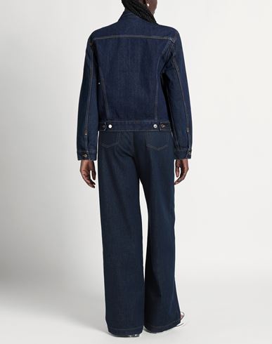 Woman Denim outerwear Blue Size XS Organic cotton, Cotton, Ramie