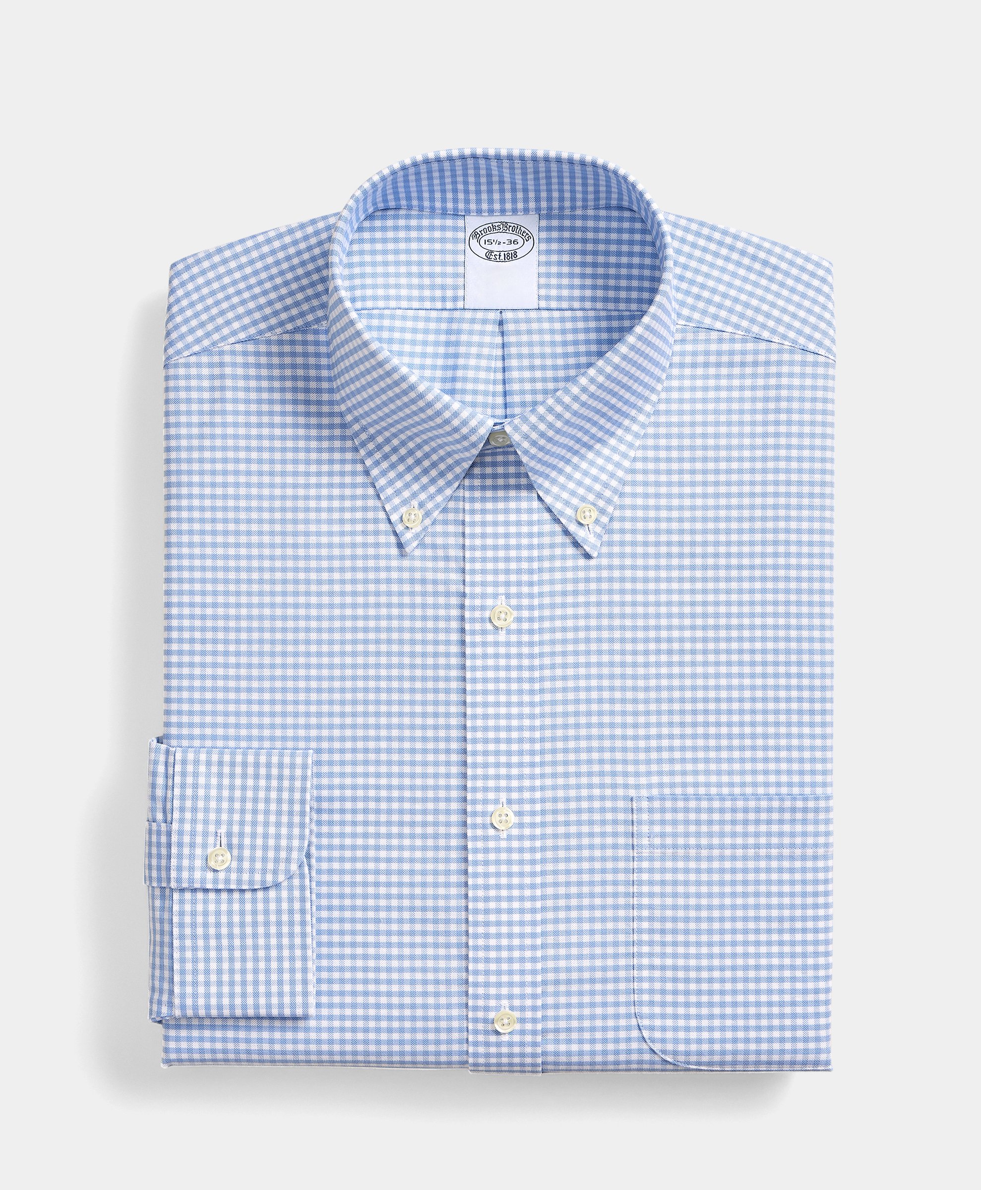 Regular Fit Non-iron Oxford Shirt With Button Down Collar