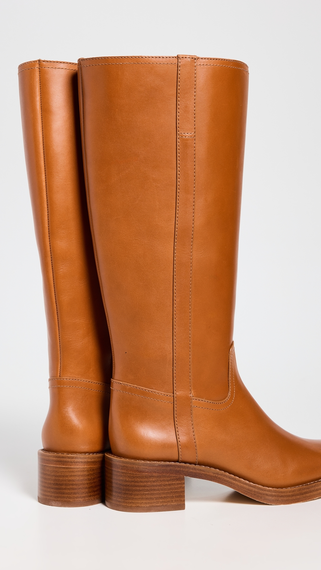 Frances Knee Boots Whiskey Leather