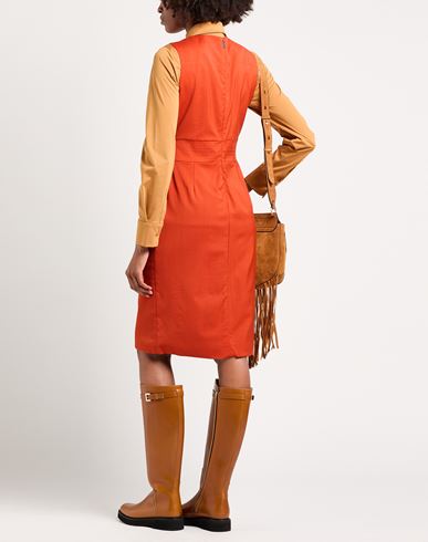 Woman Midi dress Rust Size 4 Cashmere