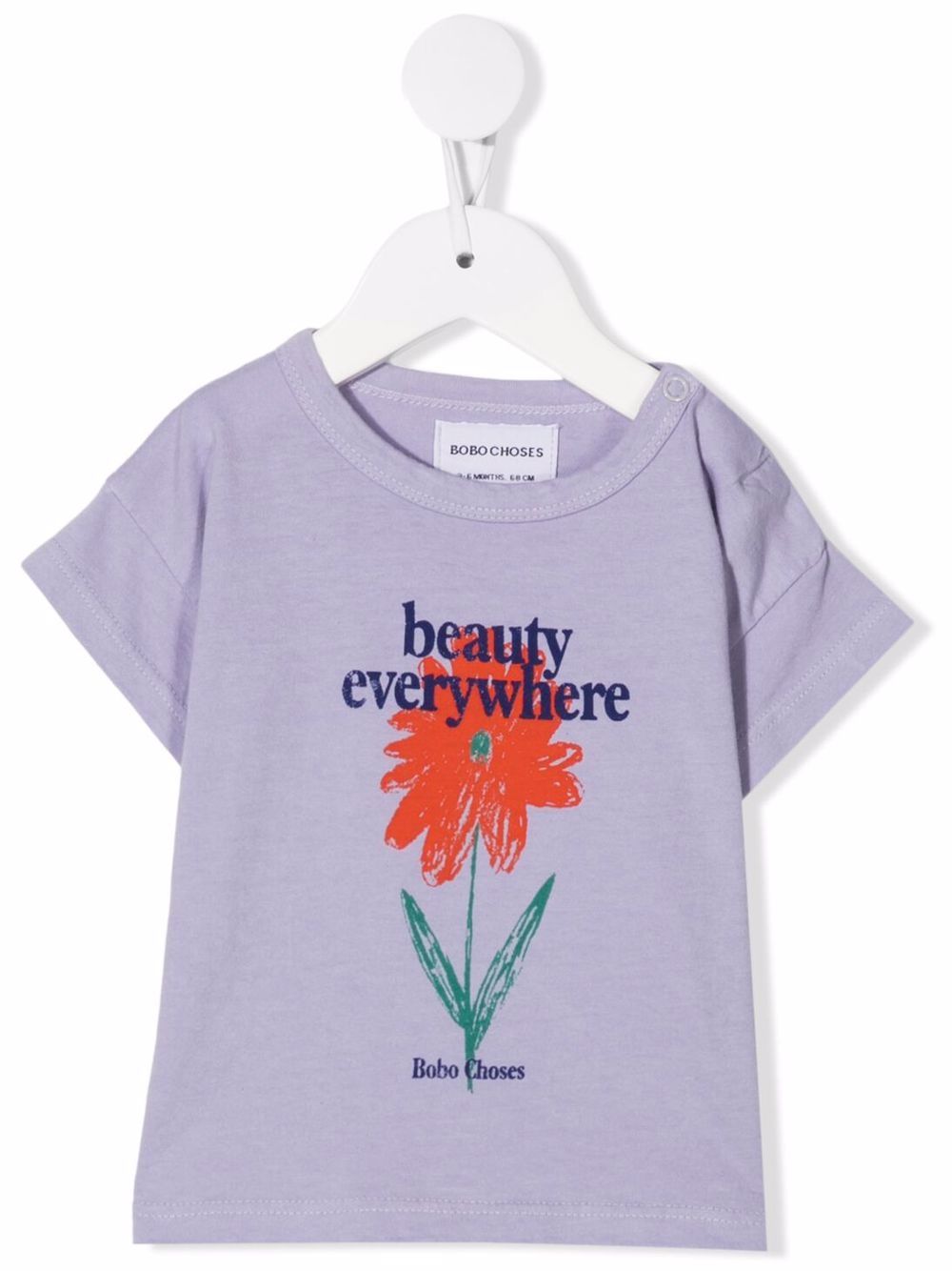 Graphic-print short-sleeve T-shirt - Purple