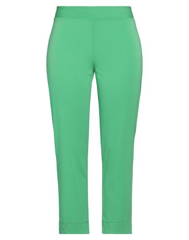 Woman Pants Green Size 12 Acetate, Polyamide, Elastane