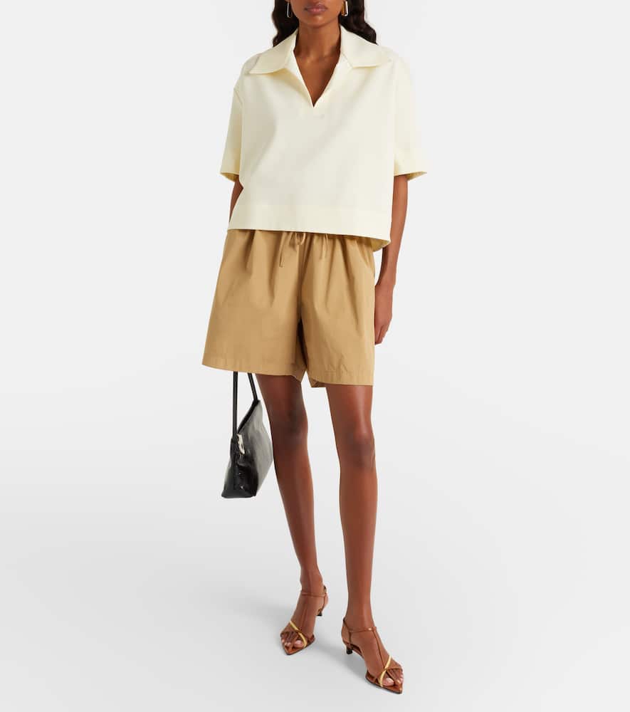 Knitted polo shirt