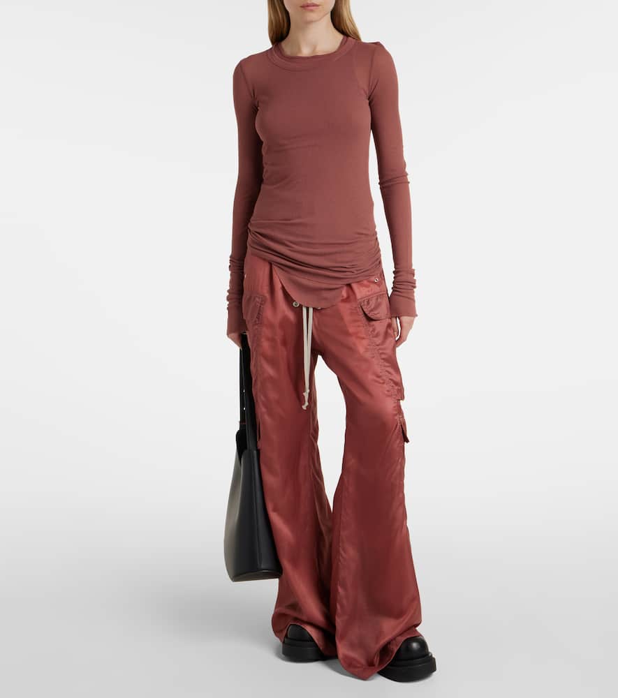 High-rise cargo pants
