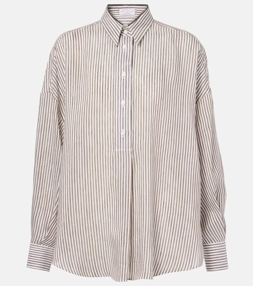 Linen and silk shirt
