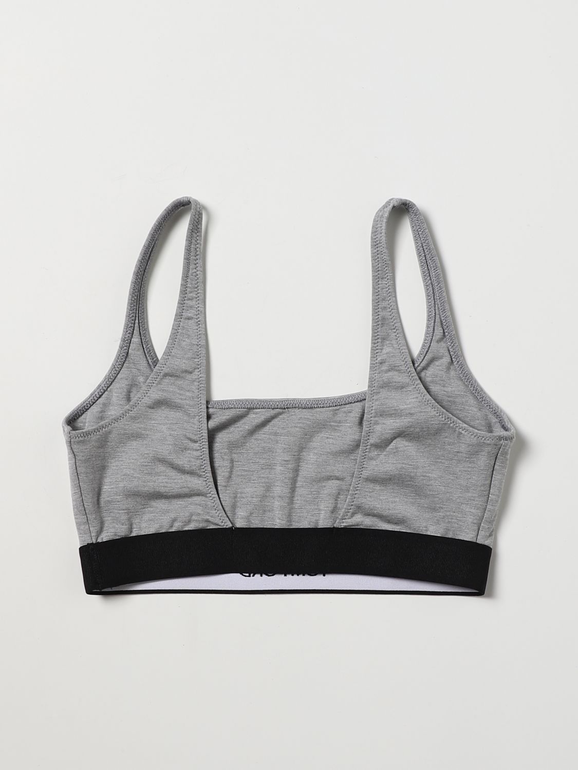 Sports bra with logo band