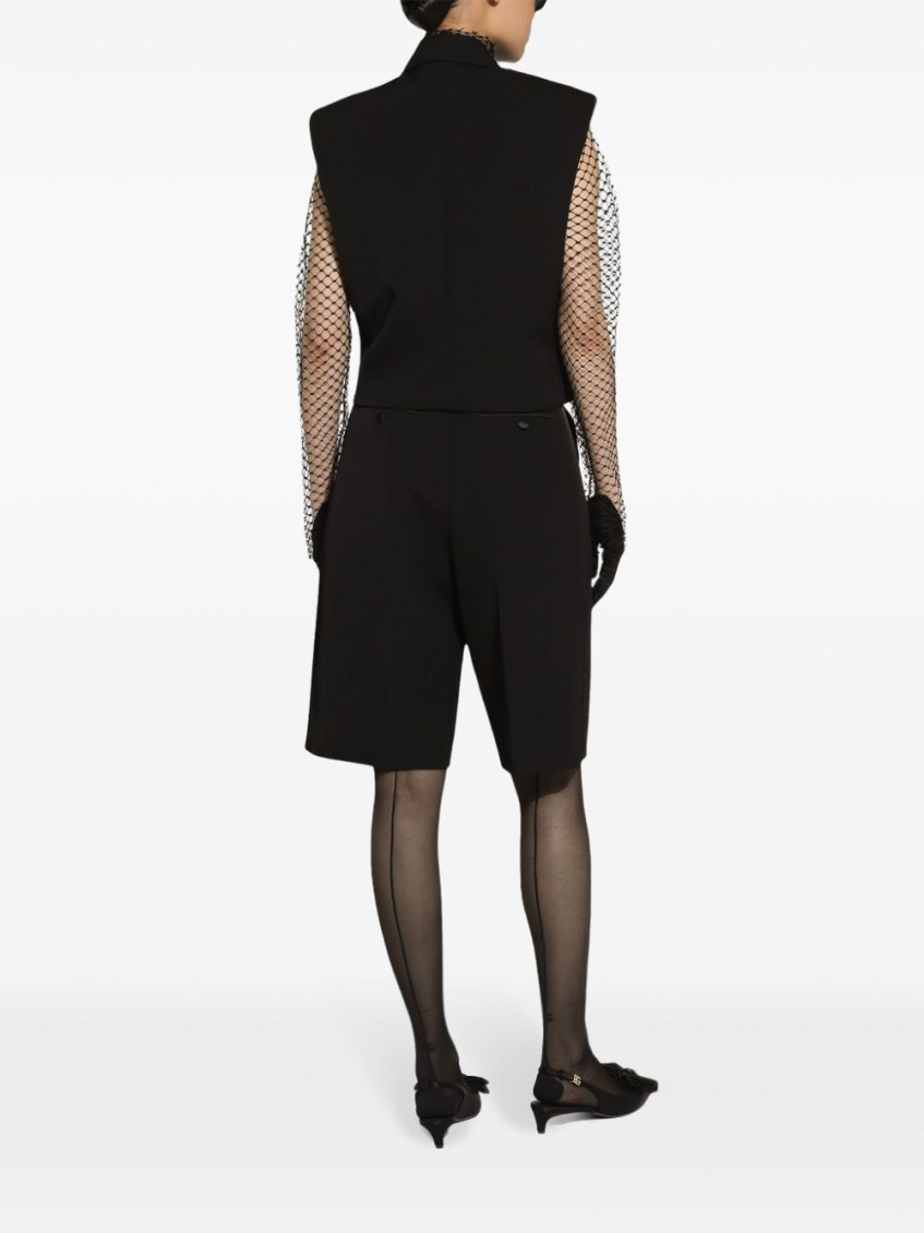 Wool And Silk Blend Double-breasted Vest