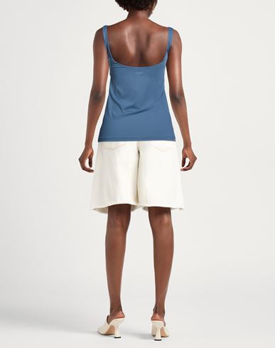 Woman Top Slate blue Size S Polyamide, Elastane