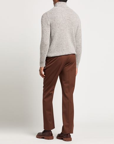 Man Turtleneck Grey Size 40 Alpaca wool, Viscose, Polyamide, Merino Wool
