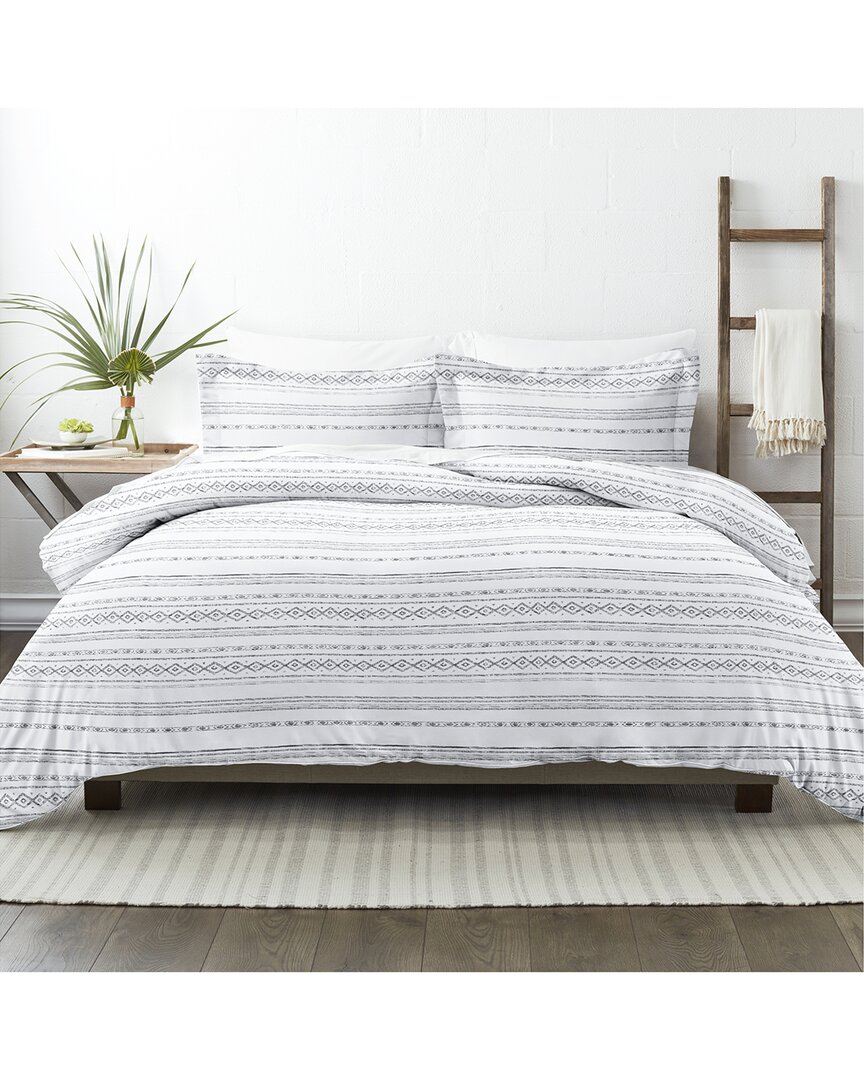 Ultra Soft Geo Threads 3Pc Duvet Set