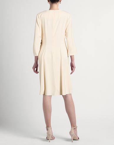 Woman Midi dress Ivory Size 8 Polyester, Viscose, Elastane