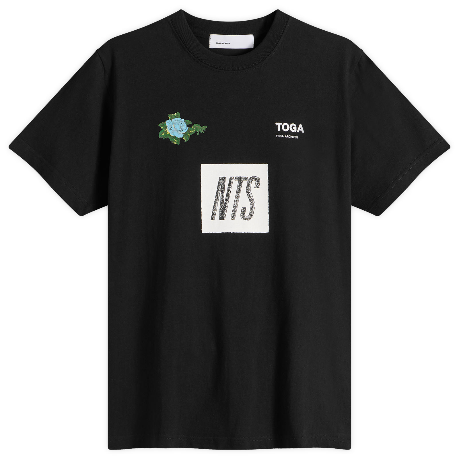 TOGA x NTS Logo Print T-Shirt Black