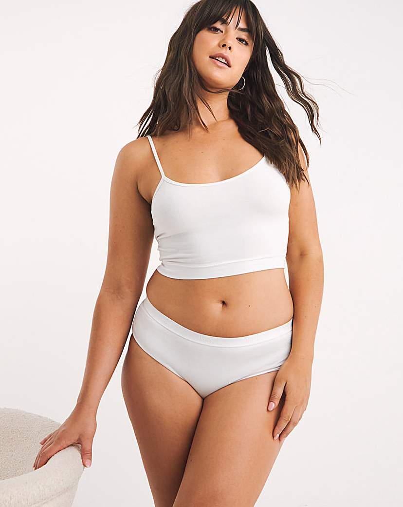Sloggi 3Pk Go Casual Midi Knicker White