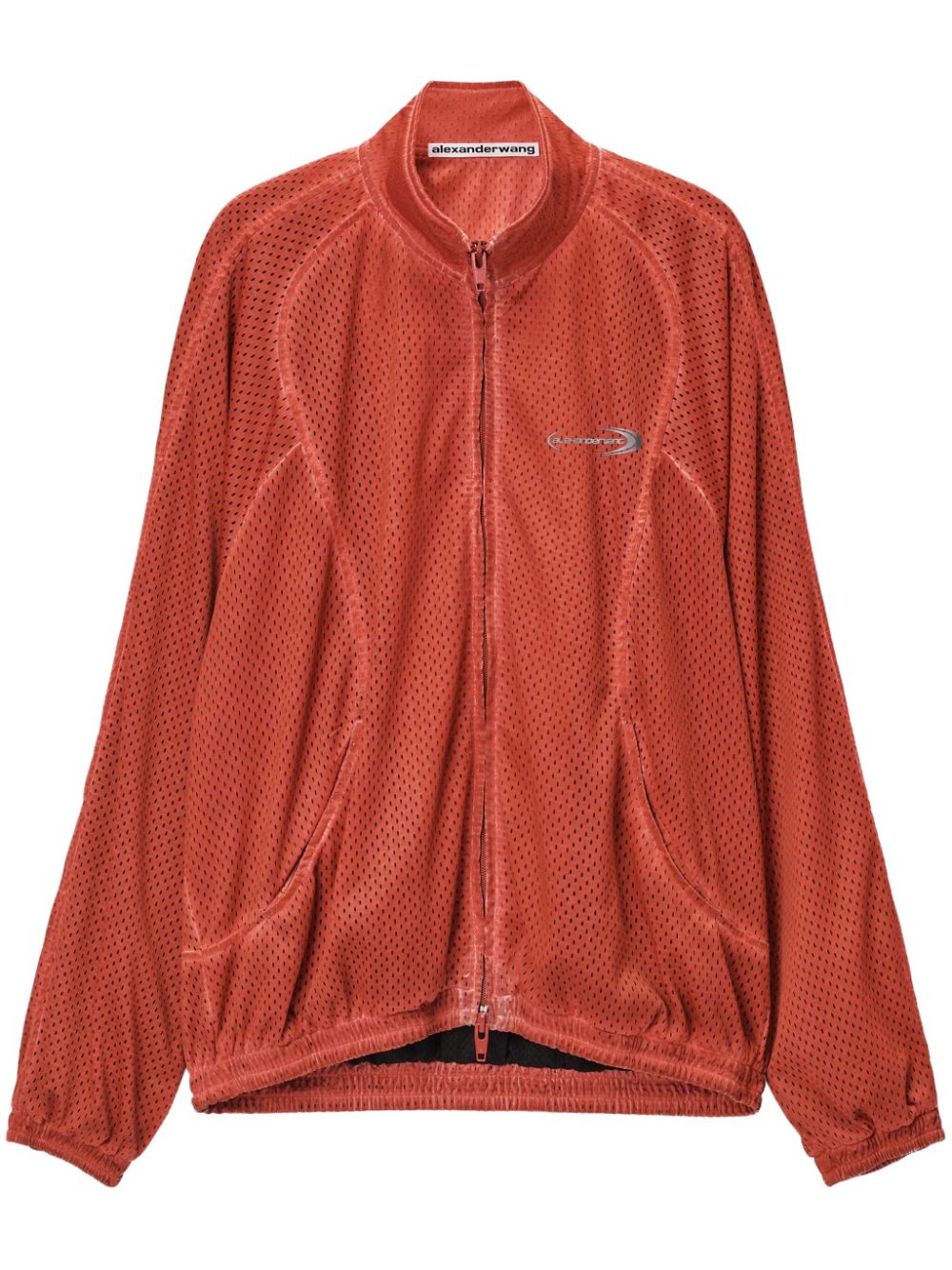 Mesh track jacket - Orange