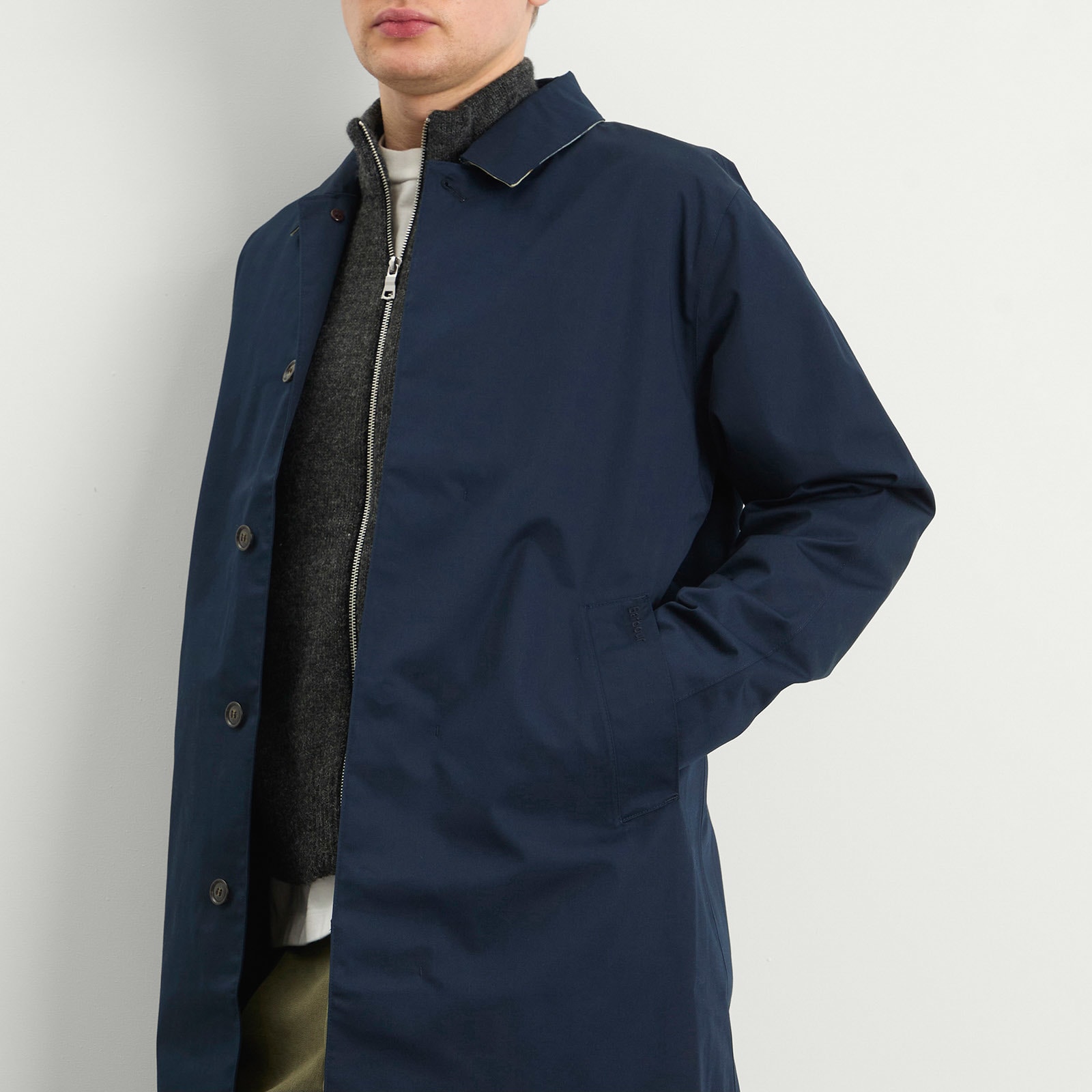 Men's Rokig Waterproof Jacket in Navy/Highland Loch