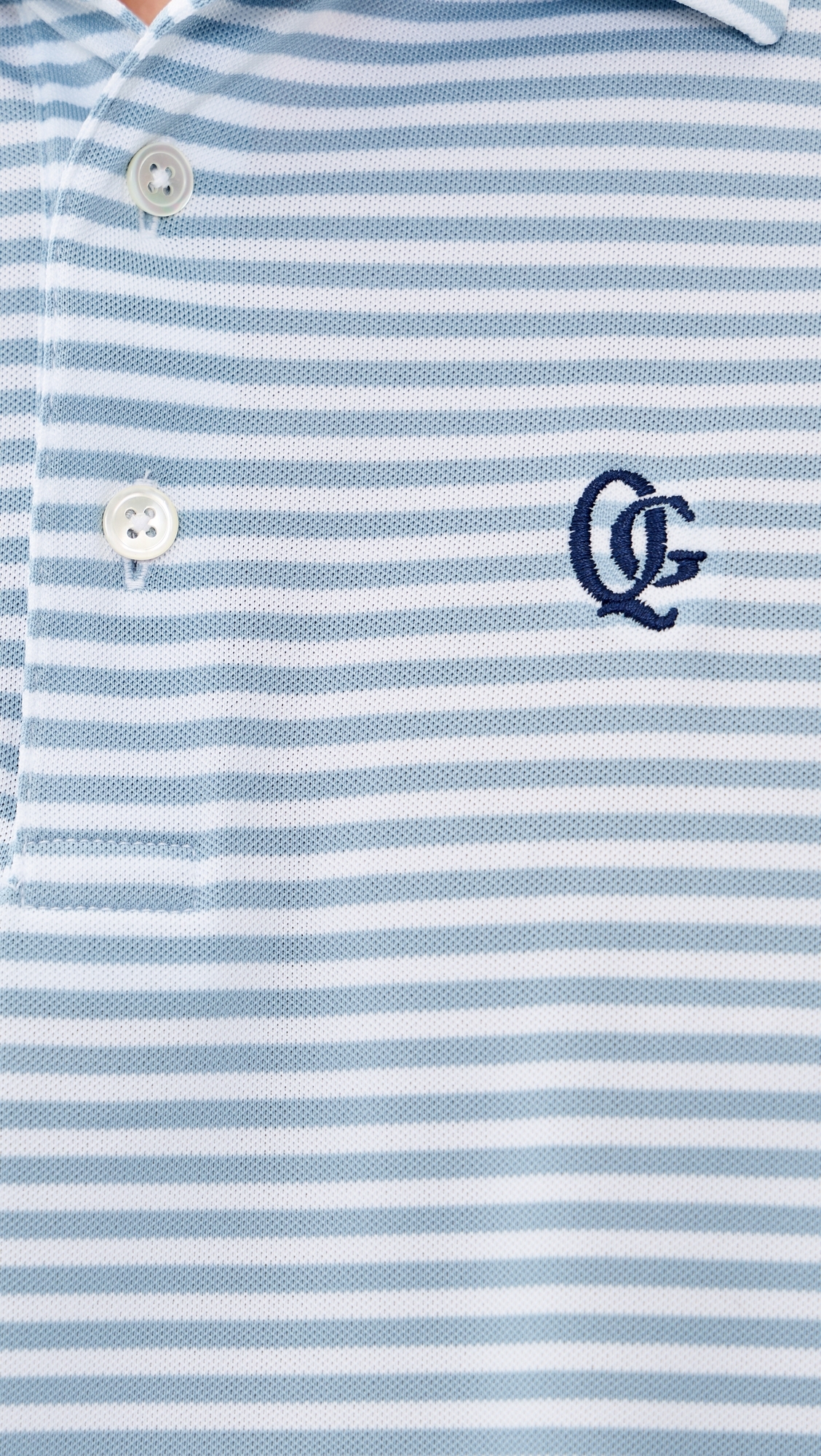 Randoplh Striped Polo Blue