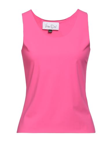 Virna Drò Woman Tank top Fuchsia Size 1 Polyamide, Elastane