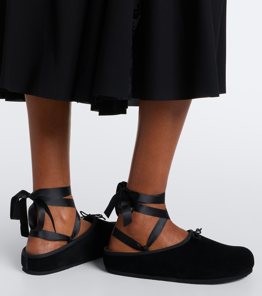 X Repetto Opera suede mules