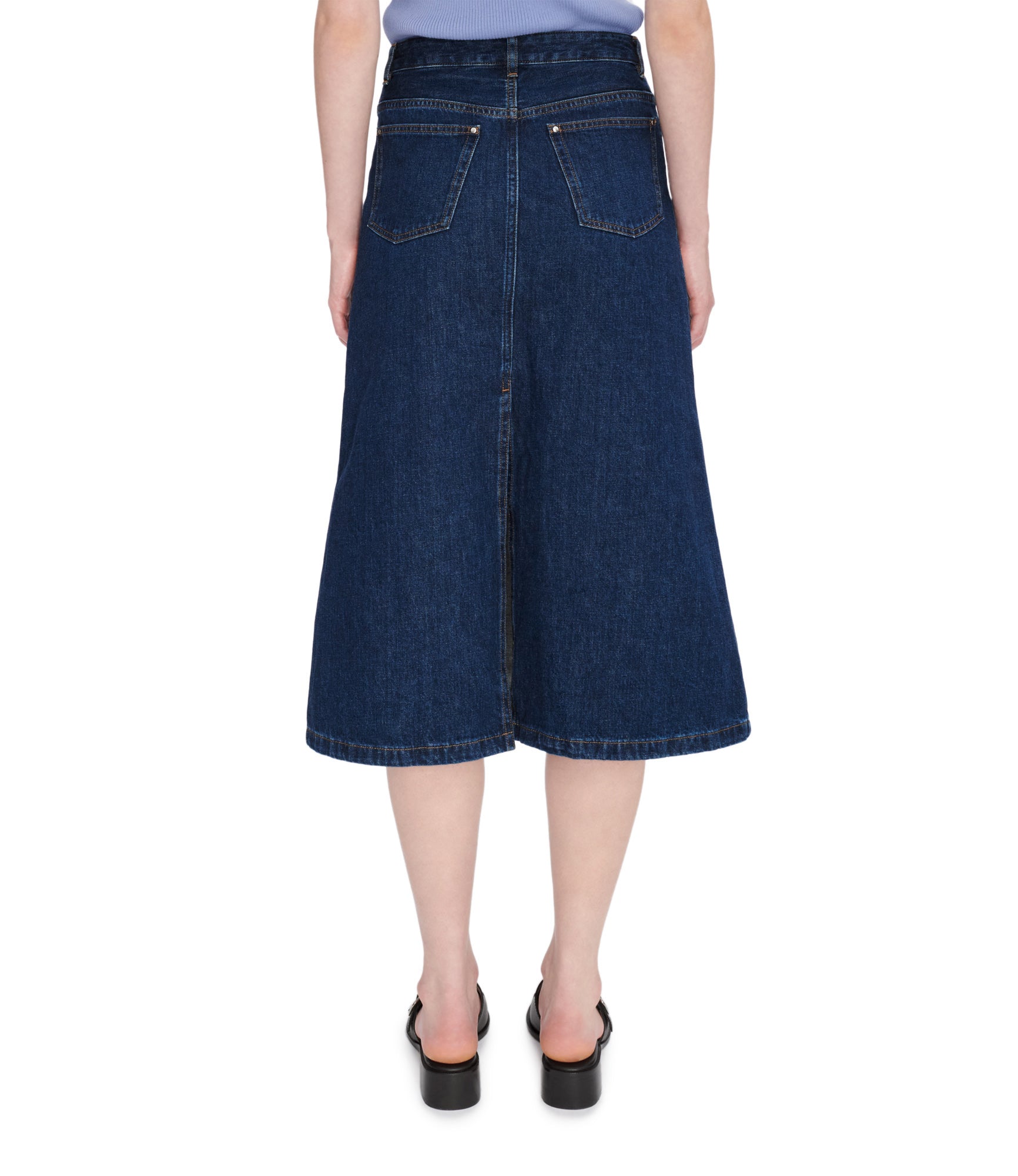 A. P.C. Redwood skirt 34 IAL - Stonewashed indigo
