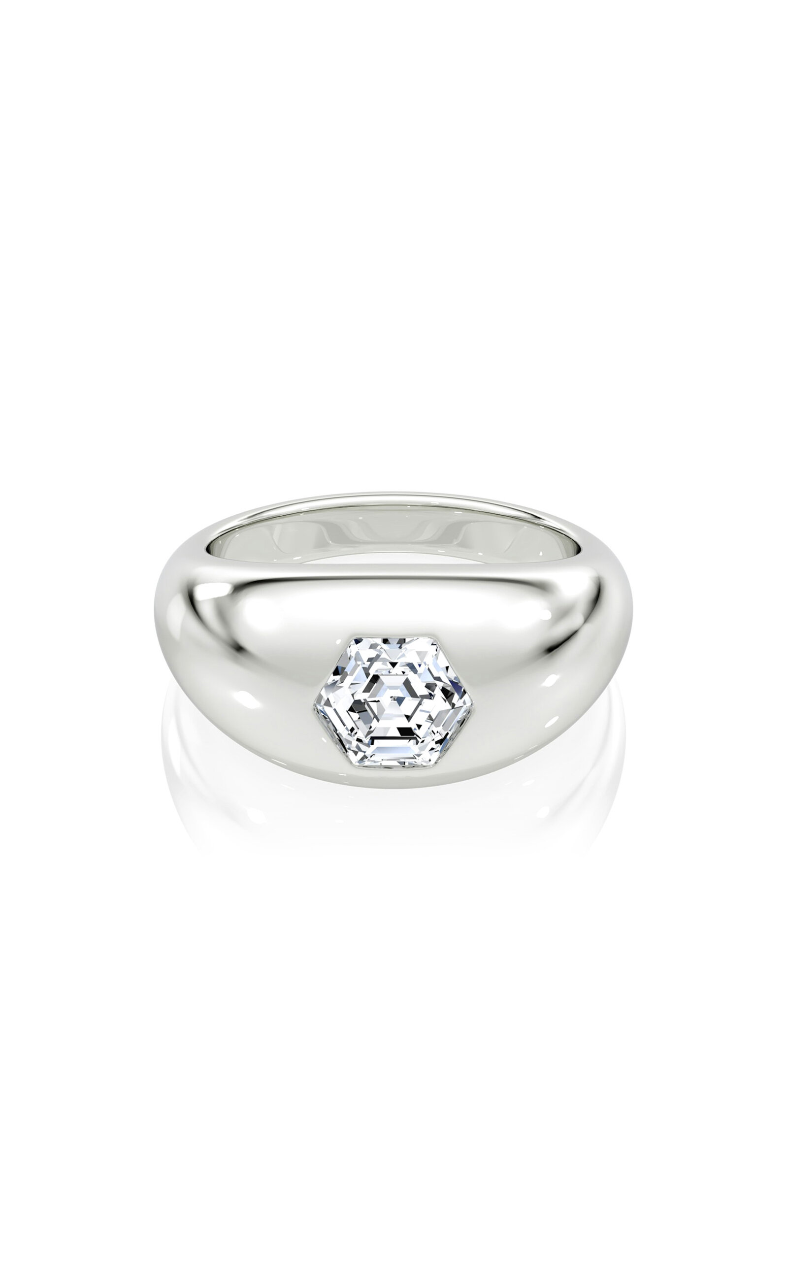 14K White Gold Diamond Ring
