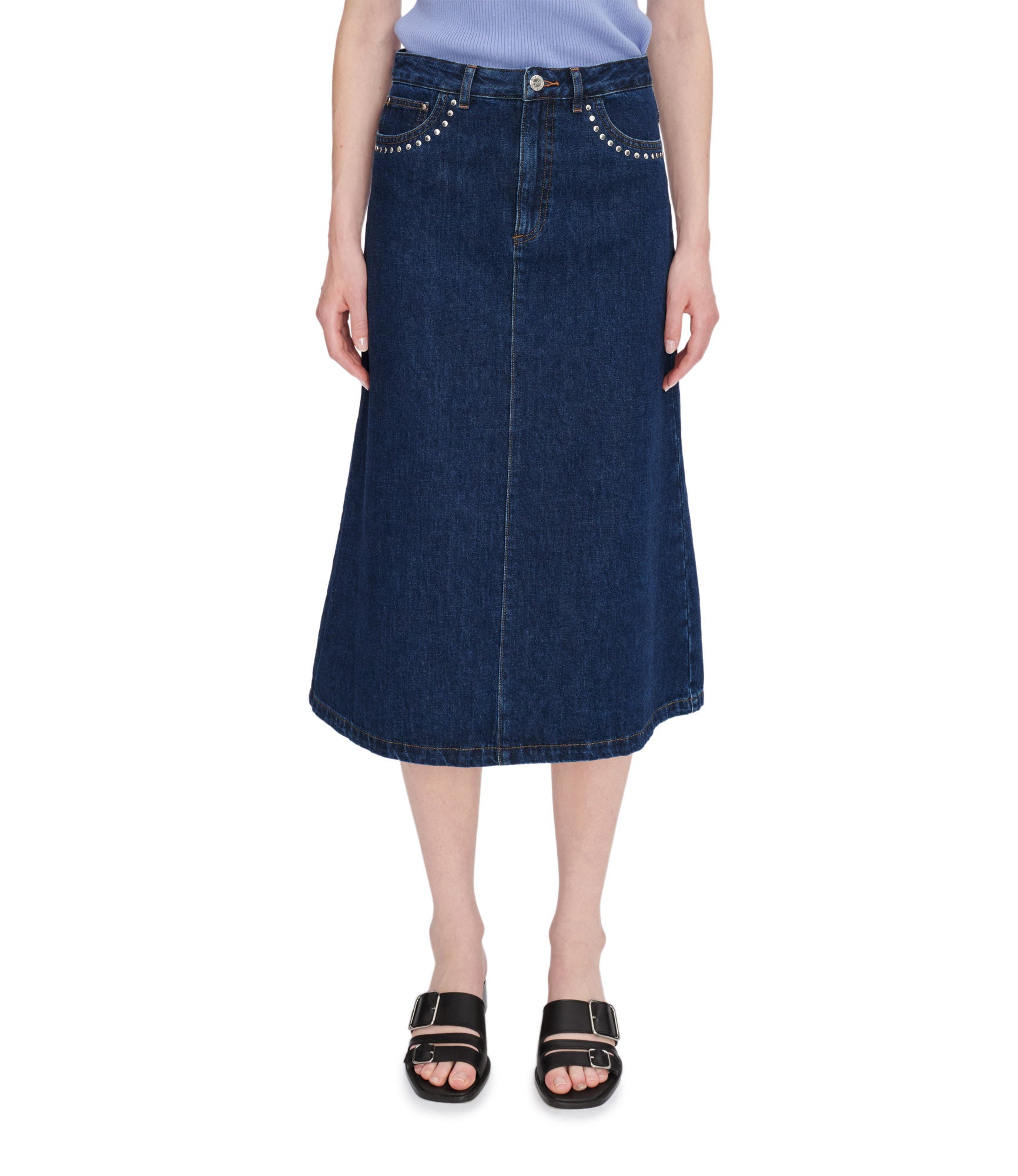 A. P.C. Redwood skirt 34 IAL - Stonewashed indigo
