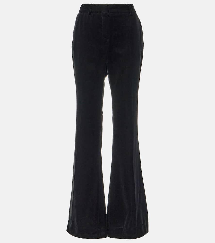 Velvet bootcut pants