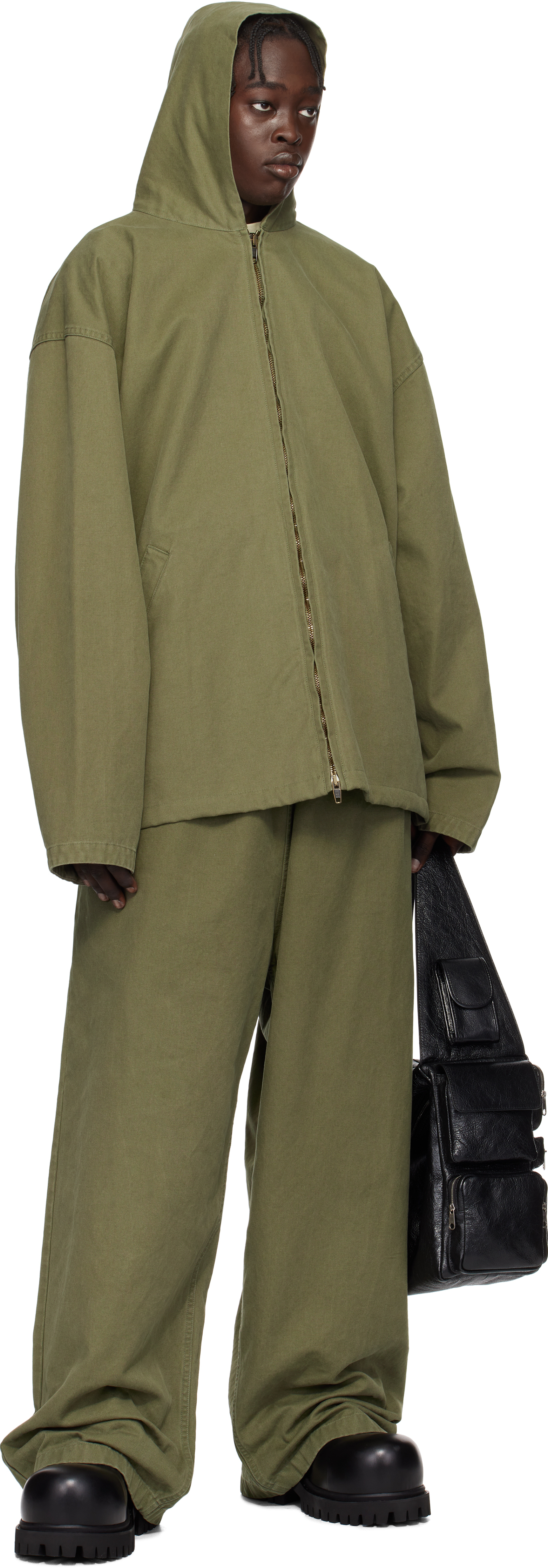 Balenciaga Khaki Baggy Sweatpants
