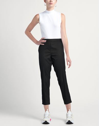 Woman Pants Charcoal Size 12 Polyester, Viscose, Elastane