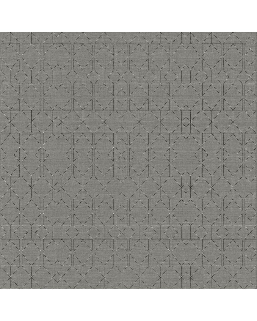 A-Street Prints Paititi Sterling Diamond Trellis Wallpaper