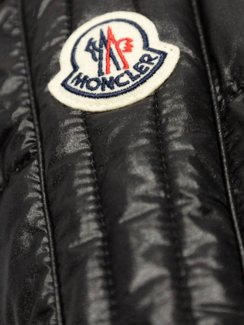 Black Jacobus Down Biker Jacket