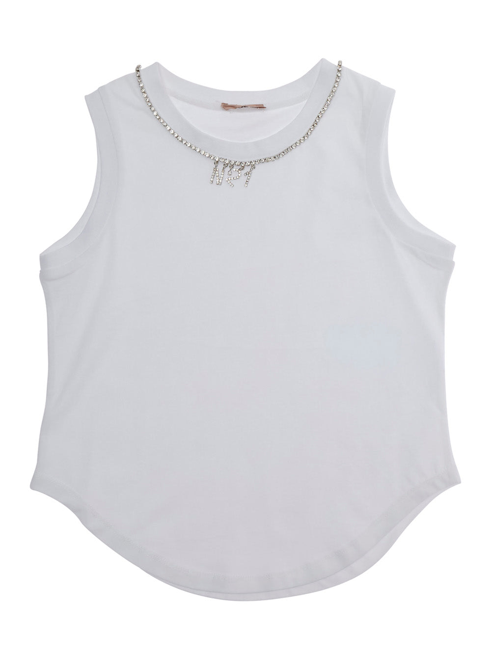 Logo-Embellished Cotton Tank Top — White