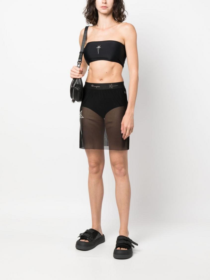 Black Logo Skirt