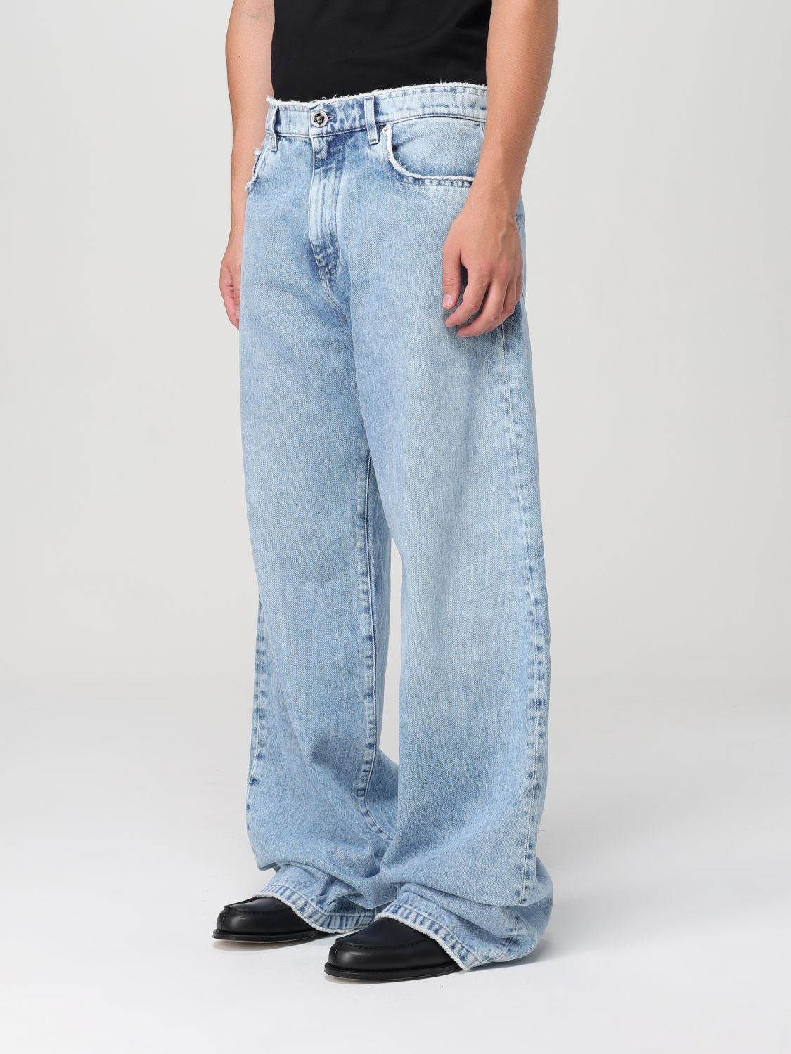 Mid-rise straight-leg jeans - Blue