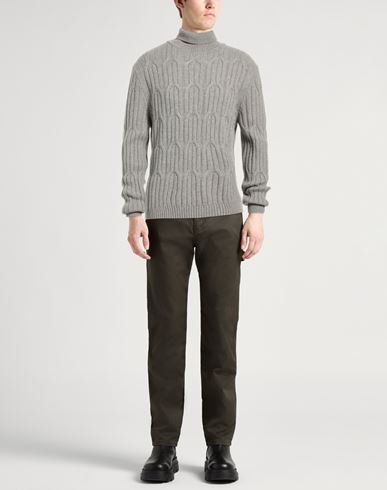 Man Turtleneck Light grey Size L Cashmere