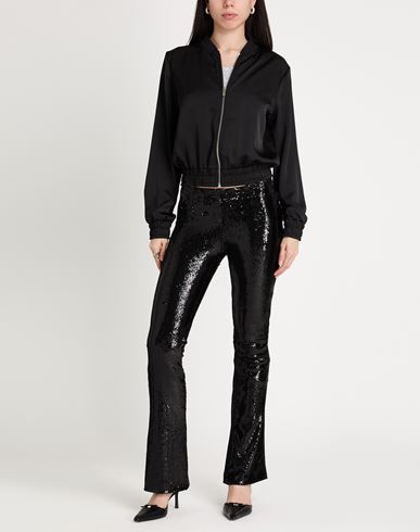 Woman Pants Black Size 10 Polyester, Polyamide
