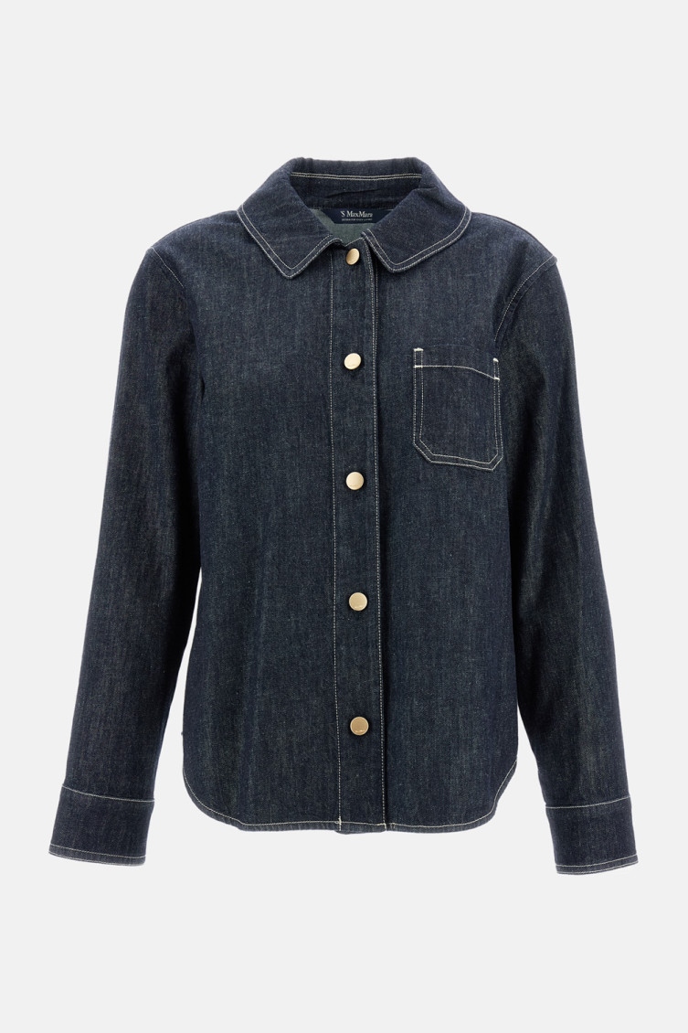 Dark Blue Denim Shirt