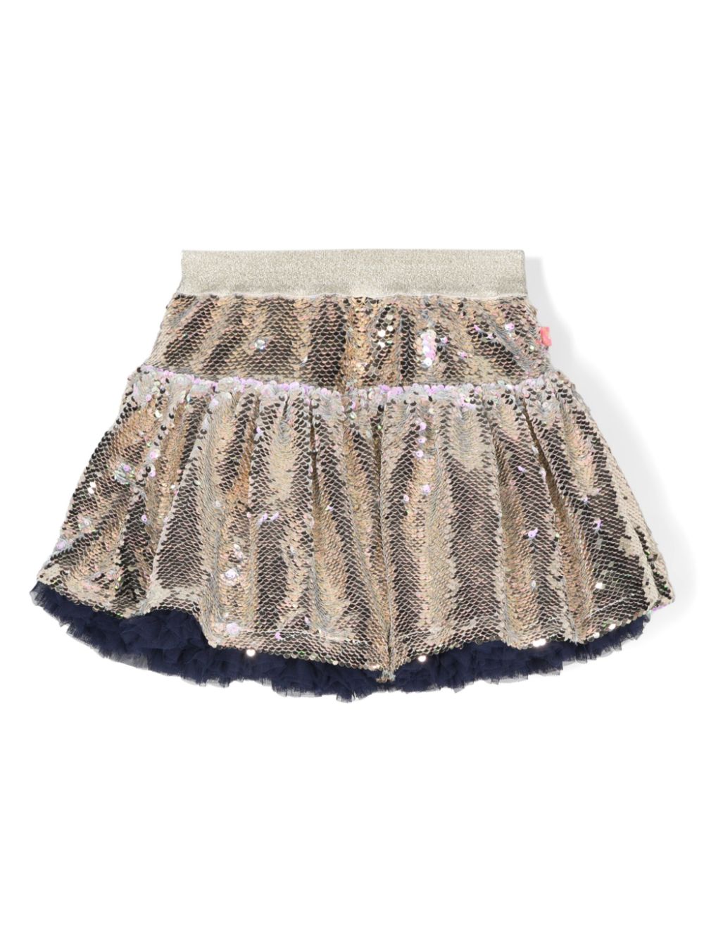 Sequined mini skirt - Gold
