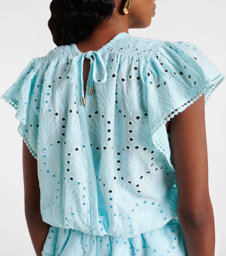 Jess cotton crochet minidress