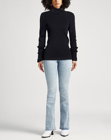 Chloé Woman Turtleneck Navy Size L Cotton, Wool