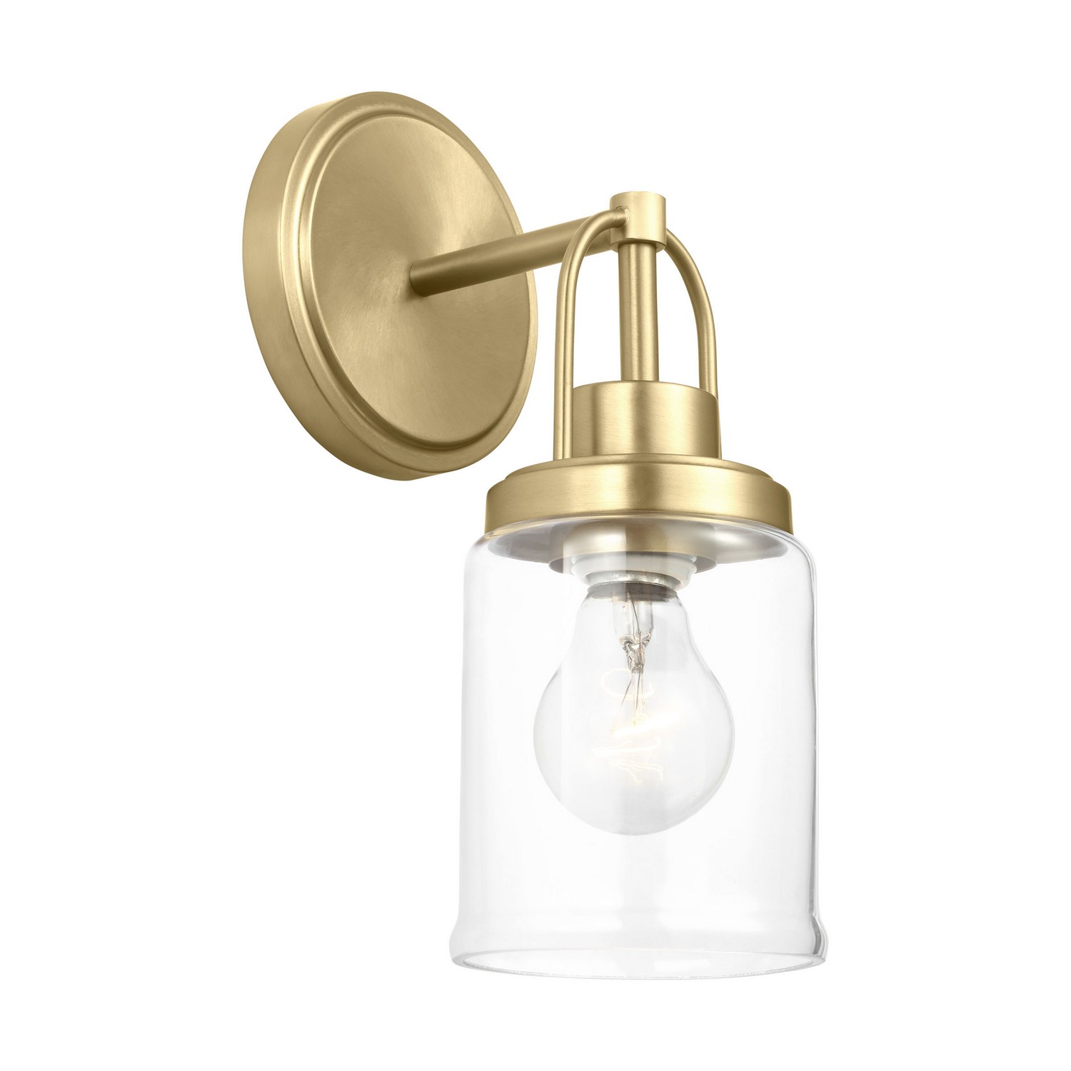 Satin Brass Bathroom Vanity Light from the Anders Collection