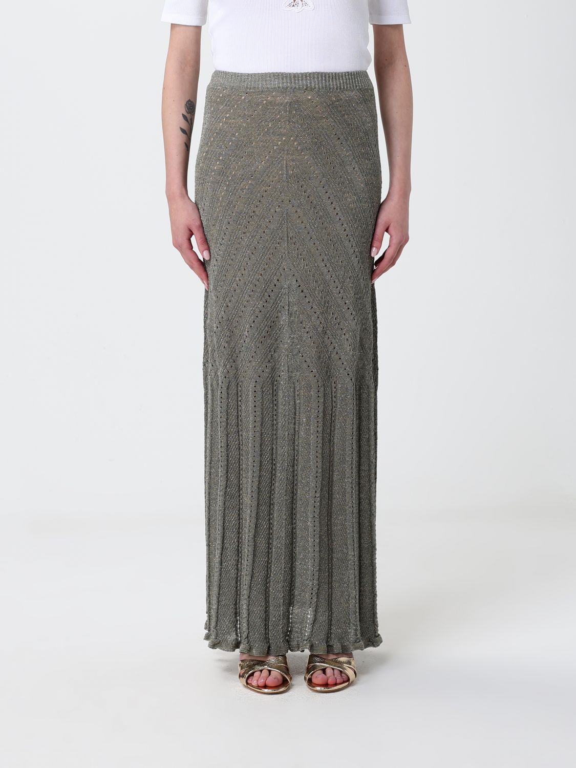 Skirt Woman color Green