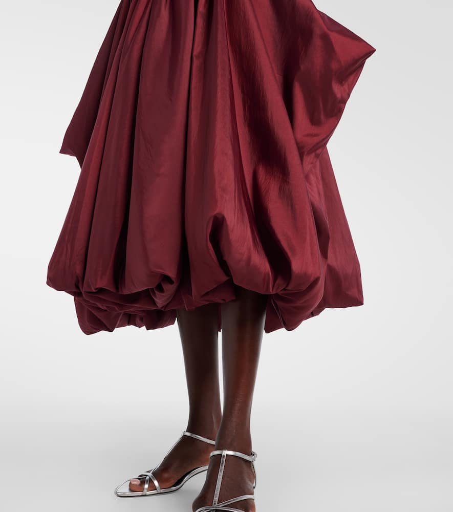 Kenlie knitted taffetta midi dress
