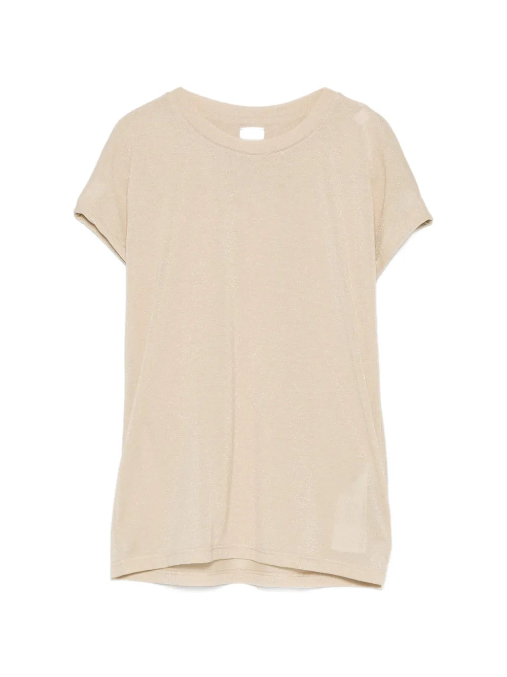 Crew-Neck Short-Sleeves T-Shirt — Cream