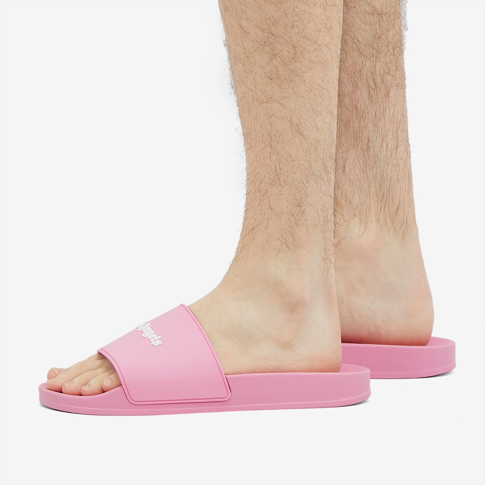 Men's Classic Logo Pool Slide in Pink