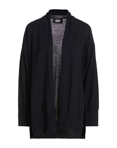 Woman Cardigan Midnight blue Size 4 Merino Wool
