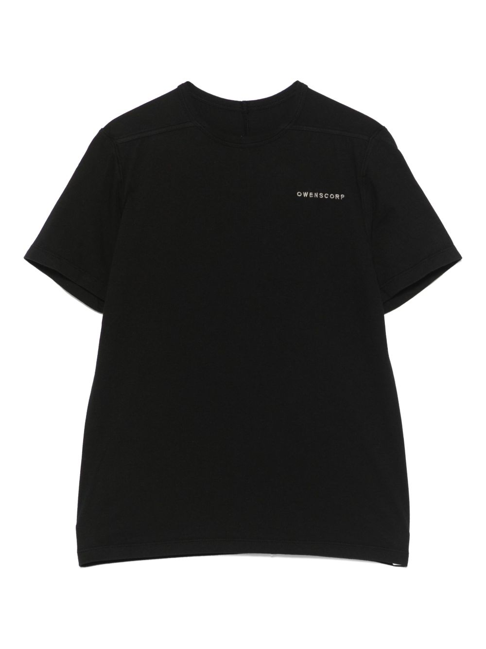 Logo-embroidered T-shirt - Black