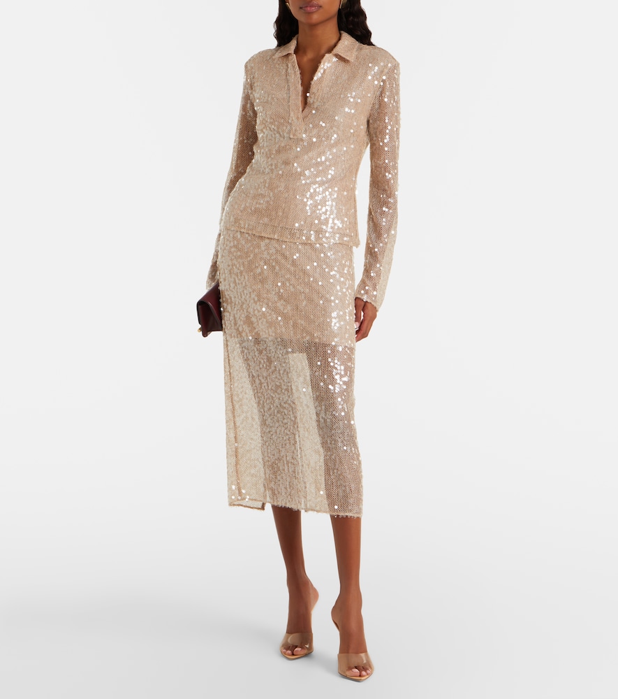 Allora sequined midi skirt